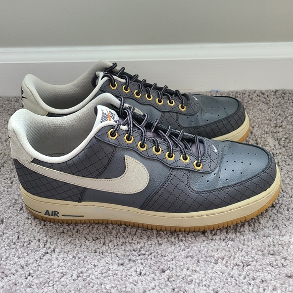 Nike Air Force 1 Dark Grey Bone Gum Bottom - Picture 8 of 13